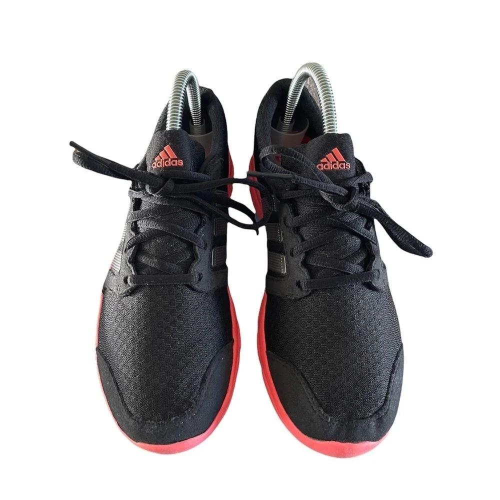 Adidas Essential Star 2 Sneakers Womens Size 7 Black Pink Silver Running Shoes